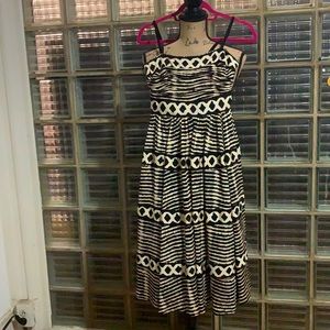“DONATED TO SHELTER” Tracy Reese, Strapless Tribal Print Dress, Sz S, NWT’s